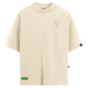 Camiseta Oversized VFK Obrigado Rei Off White
