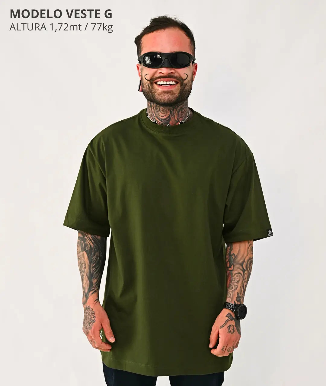 Kit com 5 Camisetas VFK Oversized