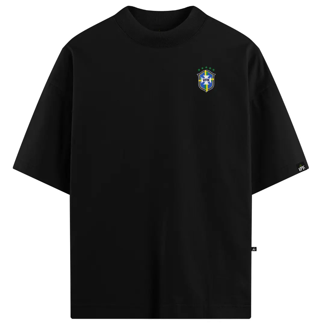Camiseta Oversized VFK Grande Jornada Preta