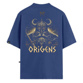 Camiseta Oversized Viking Origens Azul