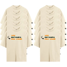 Kit Com 10 Camisetas Oversized Personalizadas