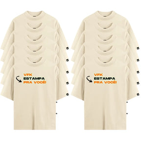 Kit Com 10 Camisetas Oversized Personalizadas