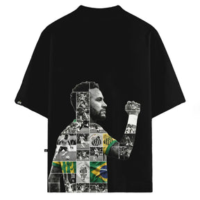 Camiseta Oversized Neymar JR Preta