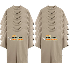 Kit Com 10 Camisetas Oversized Personalizadas