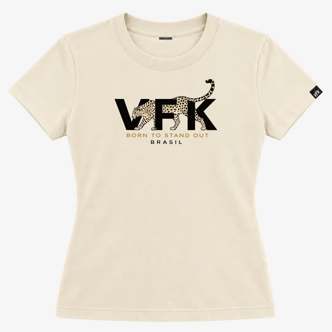 Baby Look Feminina VFK Feline Off White