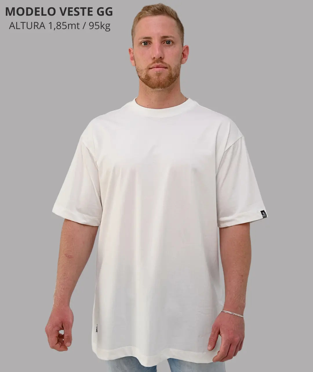 Camiseta Oversized Lisa Off White
