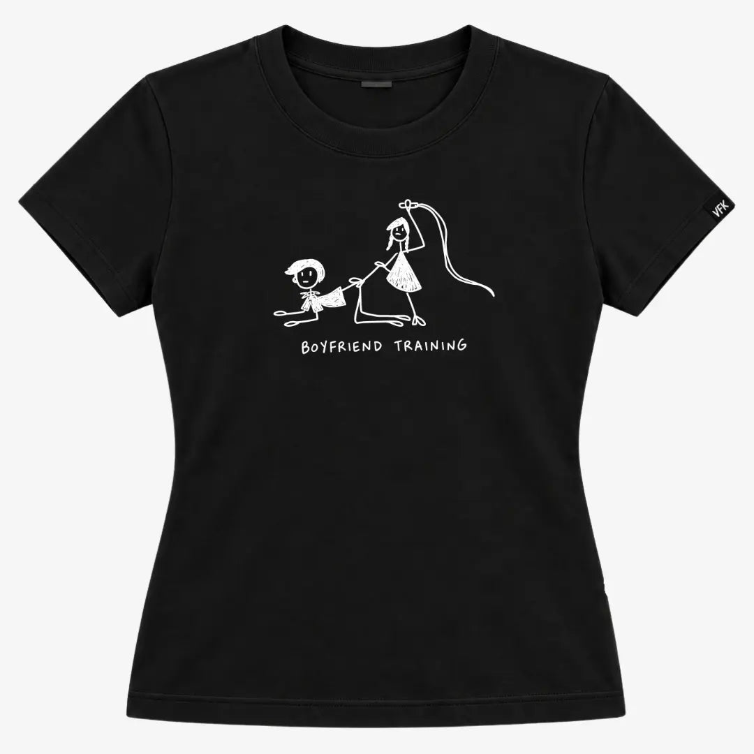 Baby Look Feminina Boyfriend Training Preta