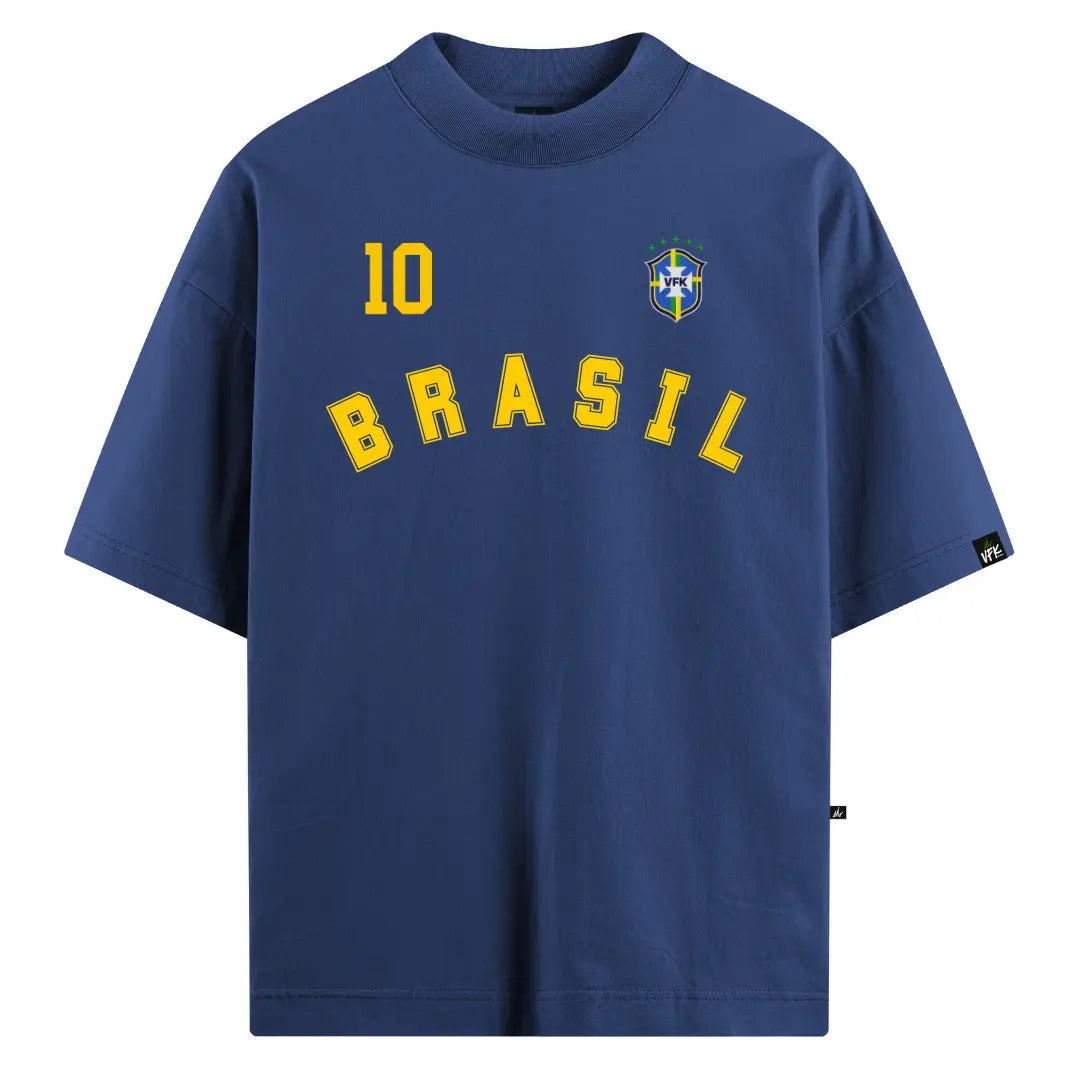 Camiseta Oversized VFK Brasil 10 Azul