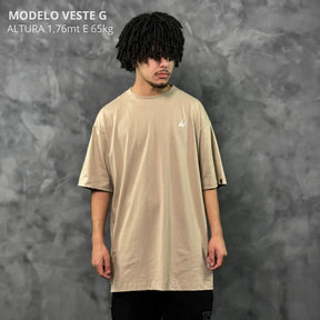 Camiseta Oversized King's Life Bege REF. VFK111