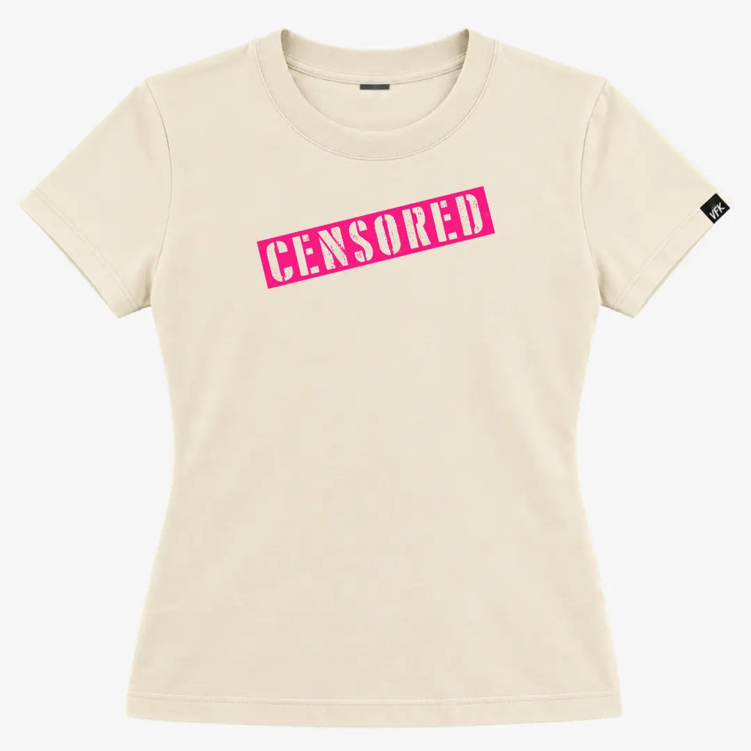 Baby Look Feminina Censored Off White