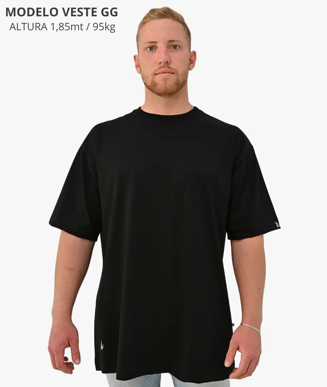 Camiseta Oversized Lisa Preto