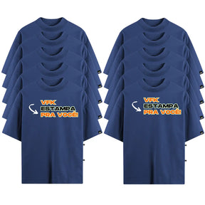 Kit Com 10 Camisetas Oversized Personalizadas
