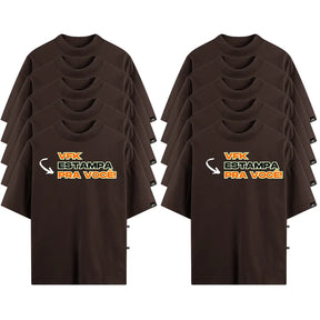 Kit Com 10 Camisetas Oversized Personalizadas