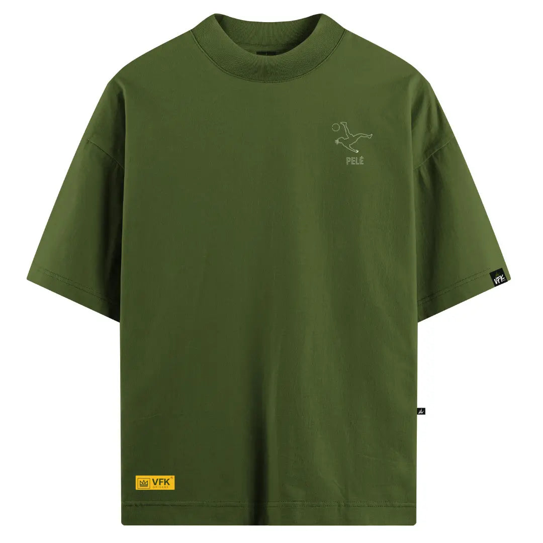 Camiseta Oversized VFK Obrigado Rei Verde