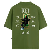 Camiseta Oversized VFK Obrigado Rei Verde