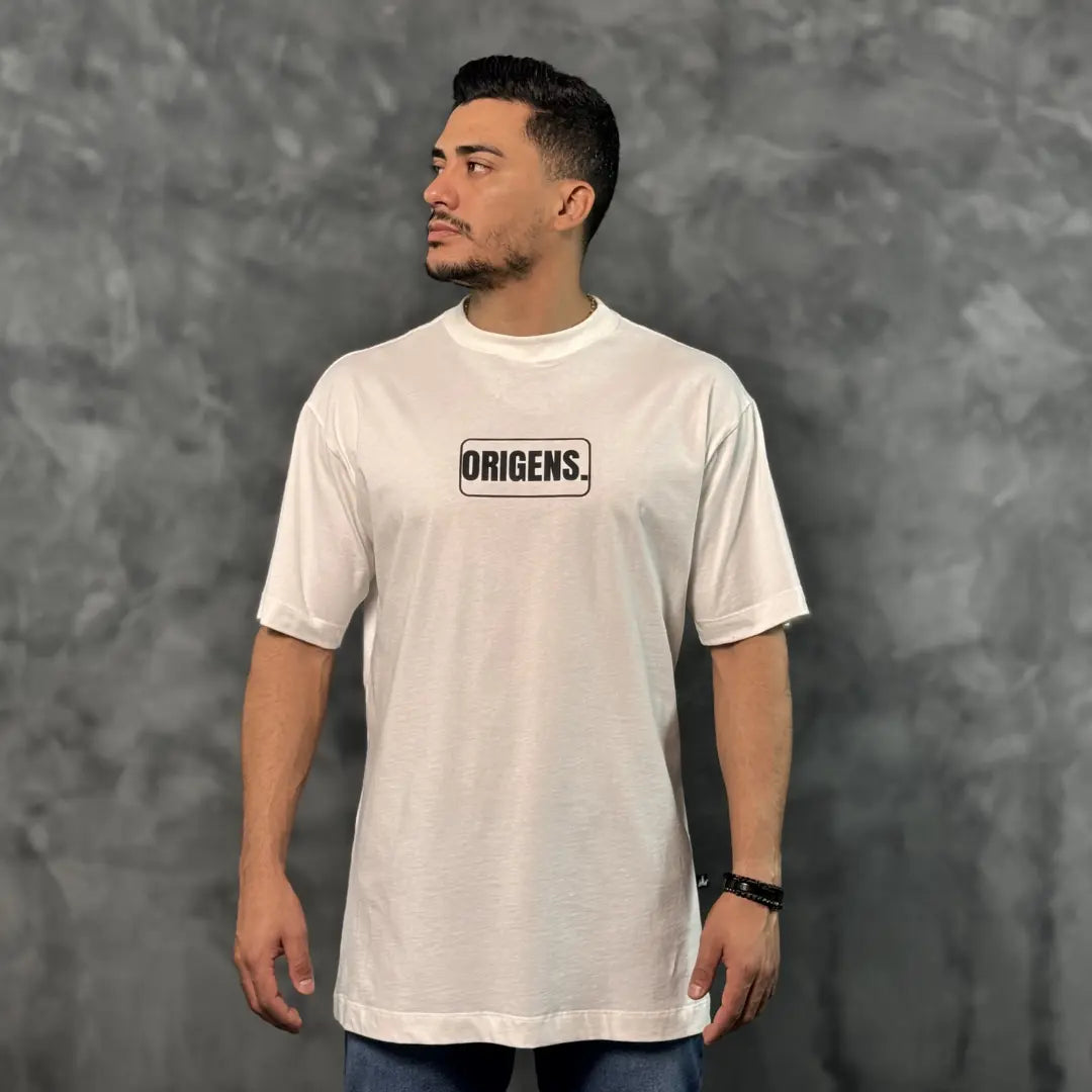 Camiseta Oversized Origens Off-White REF. VFK123