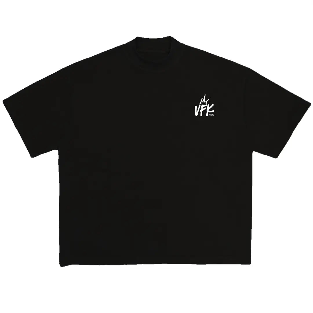 Camiseta Oversized Simple Preto REF. VFK106