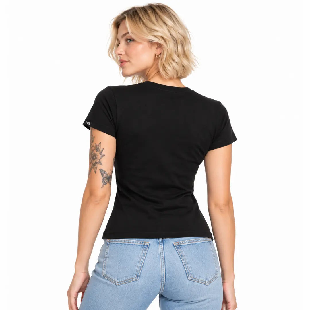 Baby Look Feminina Boyfriend Training Preta