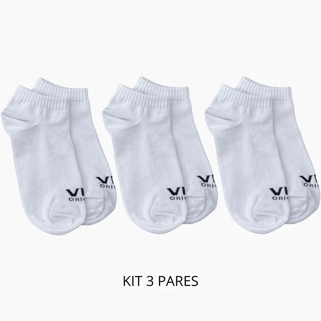 Kit 3x Meias VFK Origens Flow Low 2.0