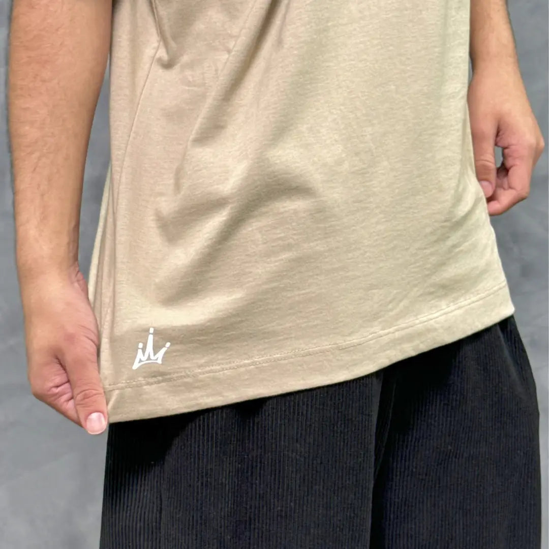 Camiseta Oversized Lisa Bege REF. VFK101