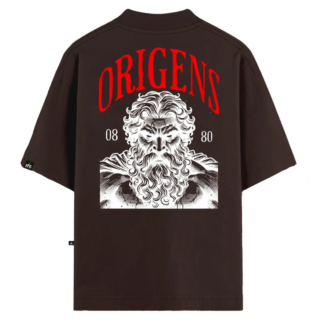 Camiseta Oversized Titan Origens Marrom