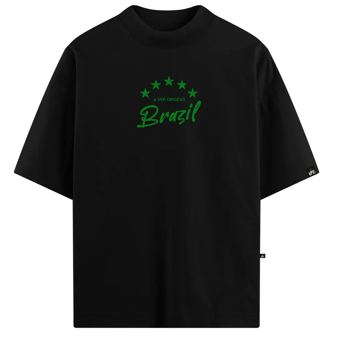 Camiseta Oversized VFK Nação 10 Preta