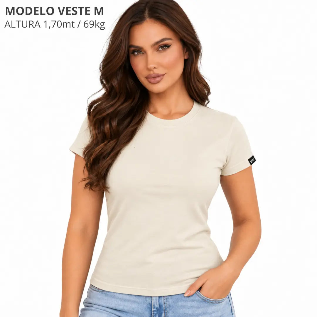 Baby Look Feminina Lisa Off White
