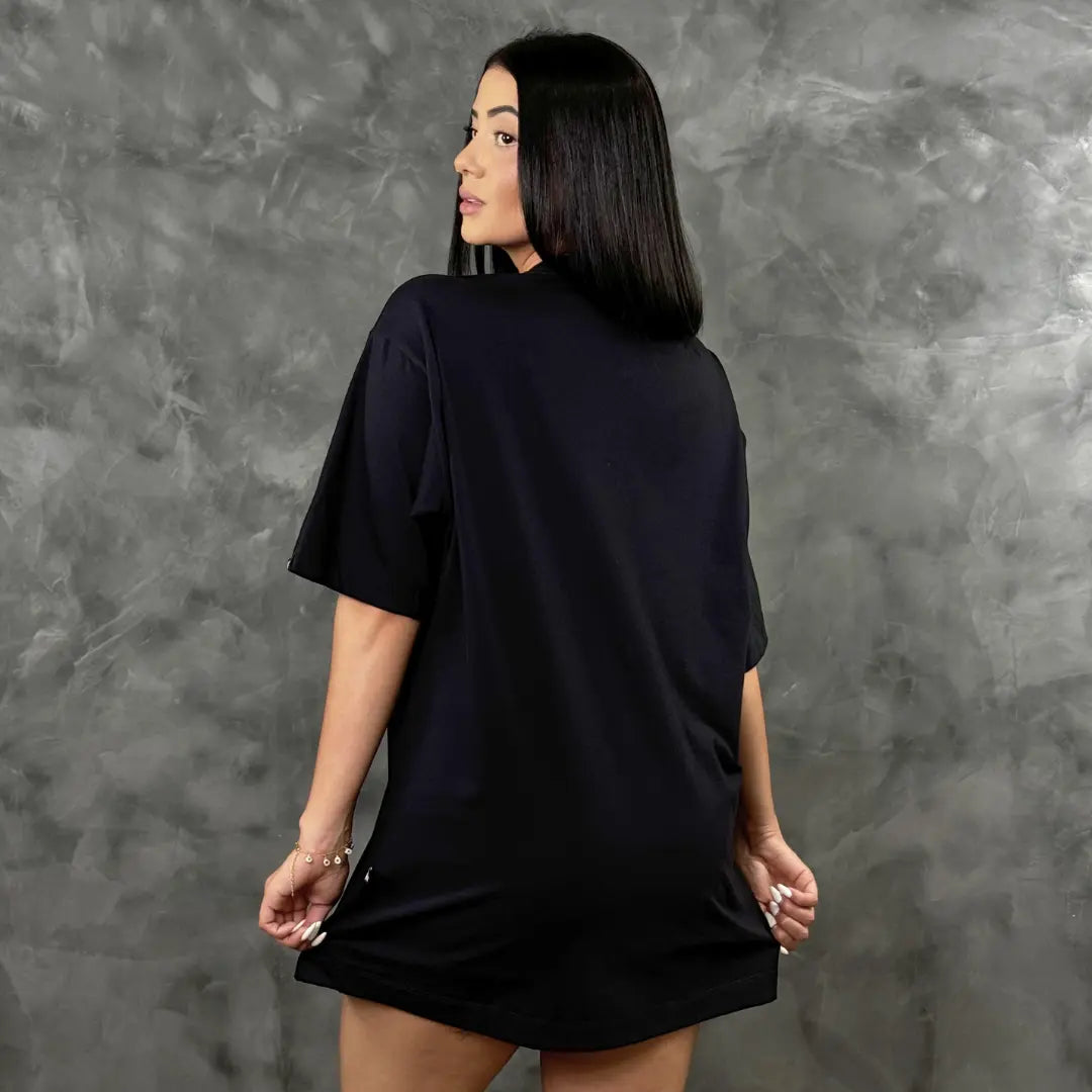 Camiseta Oversized Lisa Preto