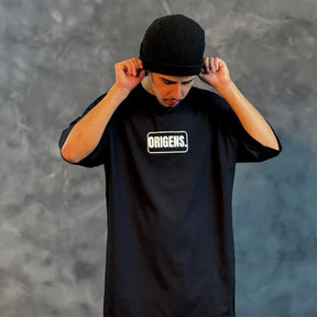 Camiseta Oversized Origens Preto REF. VFK121