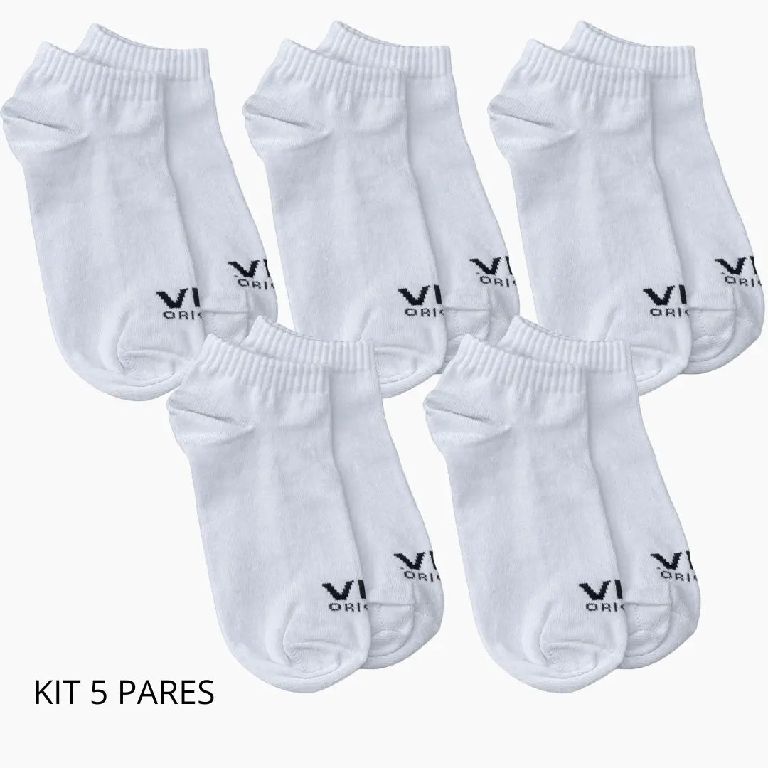 Kit 5x Meias VFK Origens Flow Low 2.0