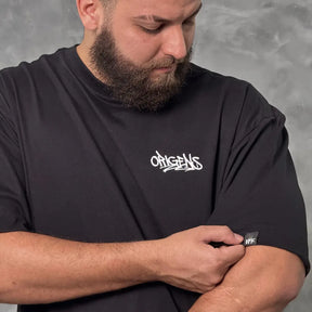 Camiseta Oversized Graffiti Left Preto