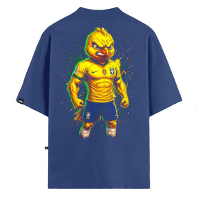 Camiseta Oversized VFK Fúria Brasileira Azul
