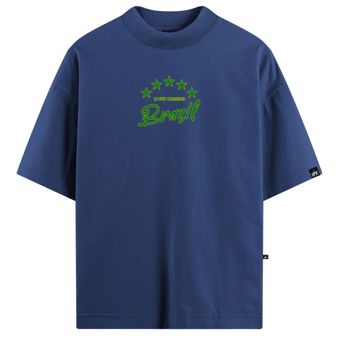 Camiseta Oversized VFK Nação 10 Azul