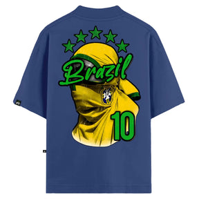 Camiseta Oversized VFK Nação 10 Azul