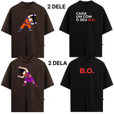 Kit Duo VFK — 4 Camisetas Oversized Ele & Ela