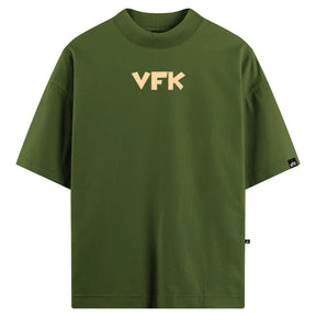 Camiseta Oversized Leg Day Off Verde