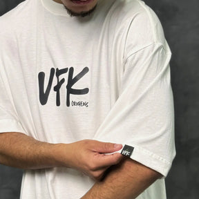 Camiseta Oversized Vfk Off White