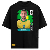 Camiseta Oversized VFK Card 10 Preta
