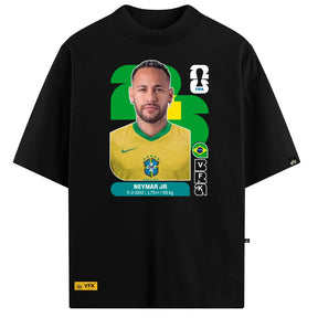 Camiseta Oversized VFK Card 10 Preta