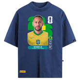Camiseta Oversized VFK Card 10 Azul