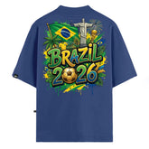 Camiseta Oversized VFK Brasil 2026 Azul