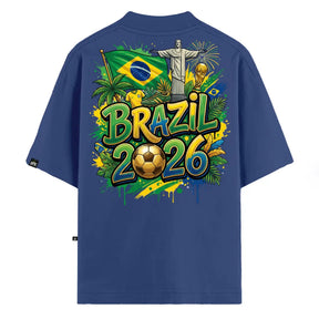Camiseta Oversized VFK Brasil 2026 Azul