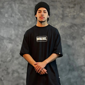 Camiseta Oversized Origens Preto REF. VFK121