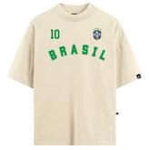 Camiseta Oversized VFK Brasil 10 Off-White