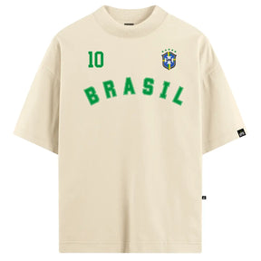 Camiseta Oversized VFK Brasil 10 Off-White