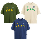 Kit com 3 Camisetas Oversized VFK Brasil 10