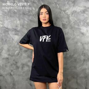 Camiseta Oversized Vfk Preto REF. VFK105