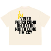 Camiseta Oversized King's Life Off White REF. VFK113