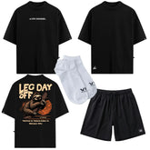 Kit Jornada 3 Camisetas Oversized VFK + 1 Shorts Performance + 1 Meia