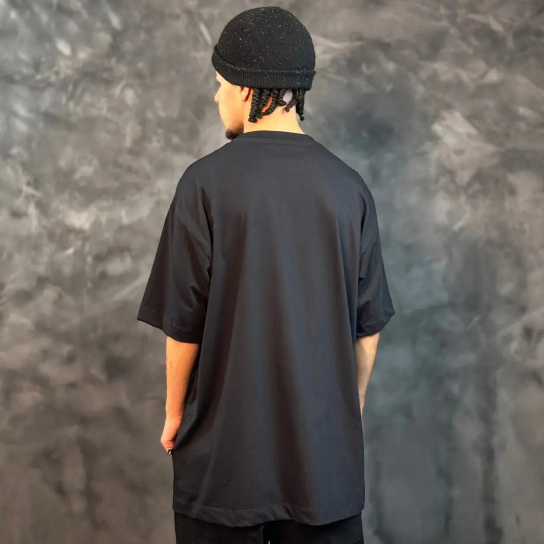 Camiseta Oversized Origens Preto REF. VFK121